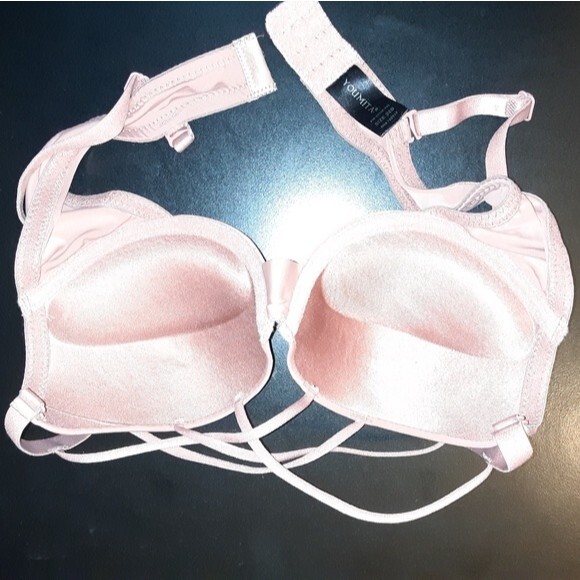 Youmita Cedarwood Plunge Cage Front 34C Push Up Bra NWT - Picture 7 of 8